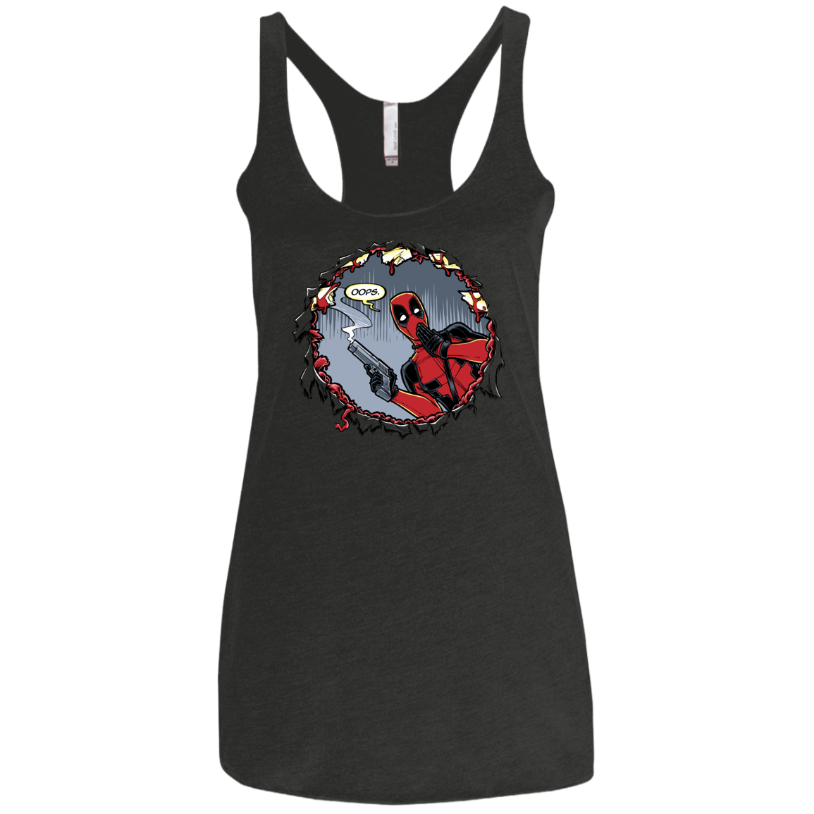 Deadpool 007 Women's Triblend Racerback Tank