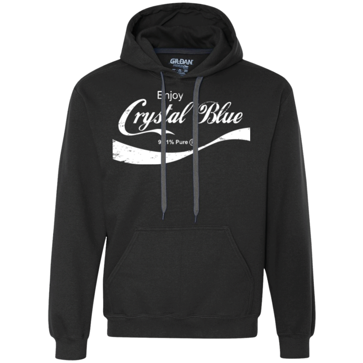 Crystal Blue Coke Premium Fleece Hoodie