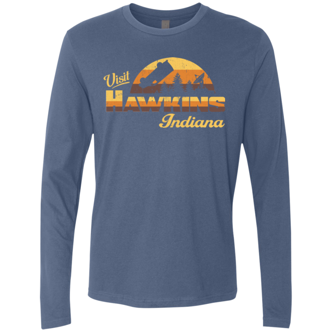 Visit Hawkins Men's Premium Long Sleeve