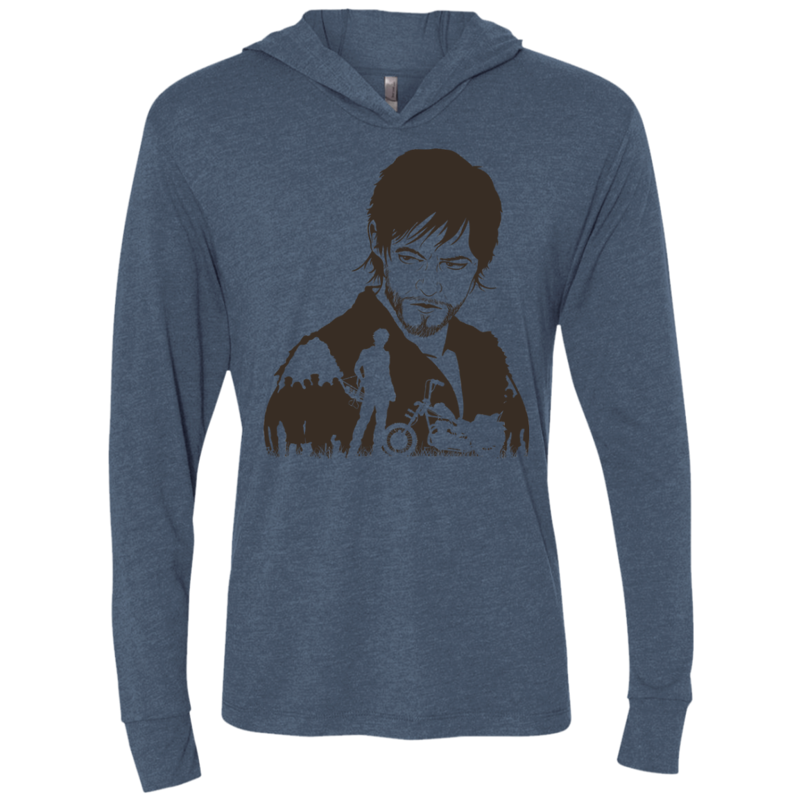 The Archer Triblend Long Sleeve Hoodie Tee