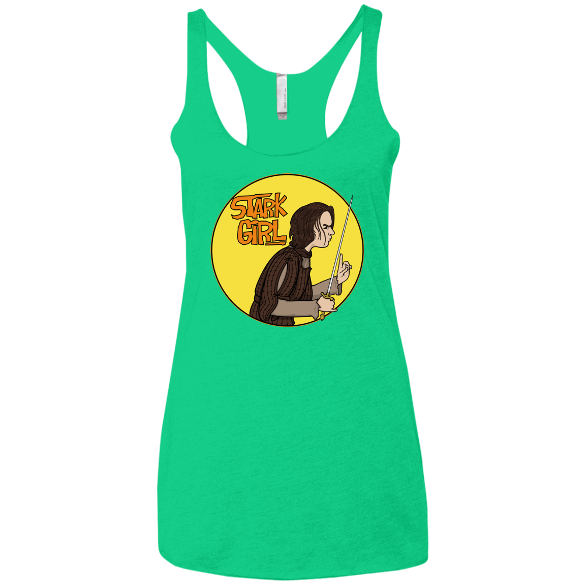 Stark girl Women's Triblend Racerback Tank