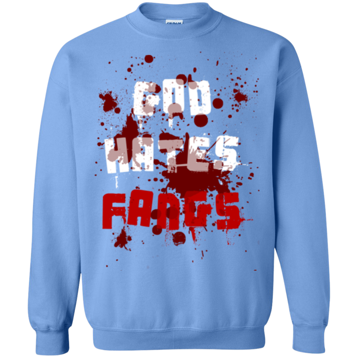 God hates fangs Crewneck Sweatshirt