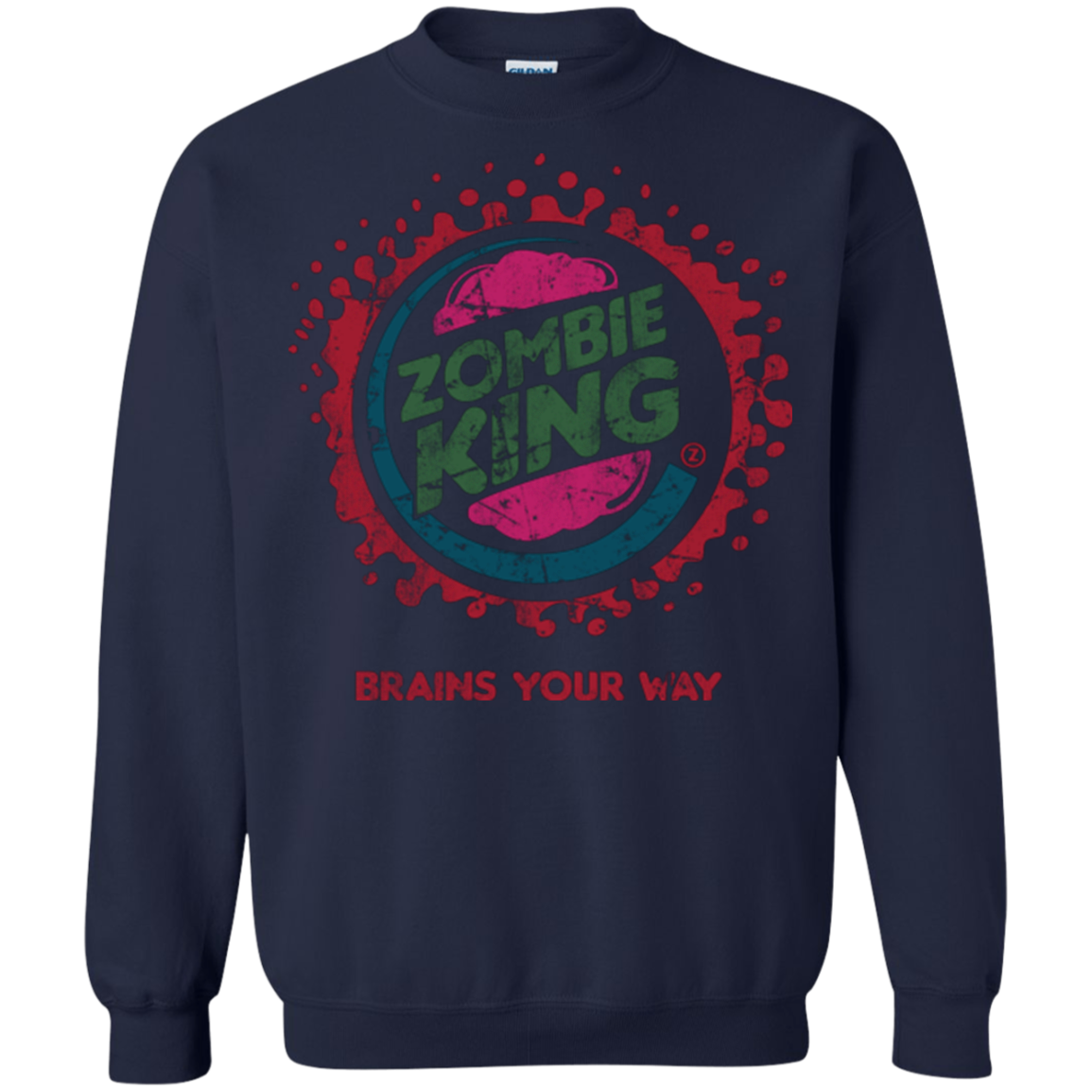 Zombie King Crewneck Sweatshirt