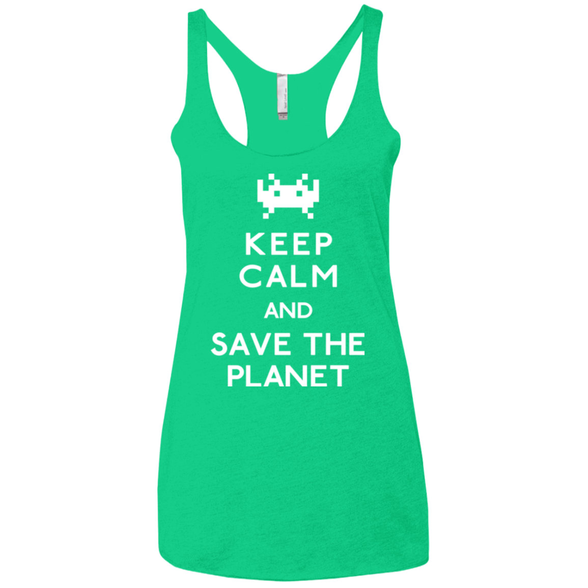 Save the planet Women's Triblend Racerback Tank