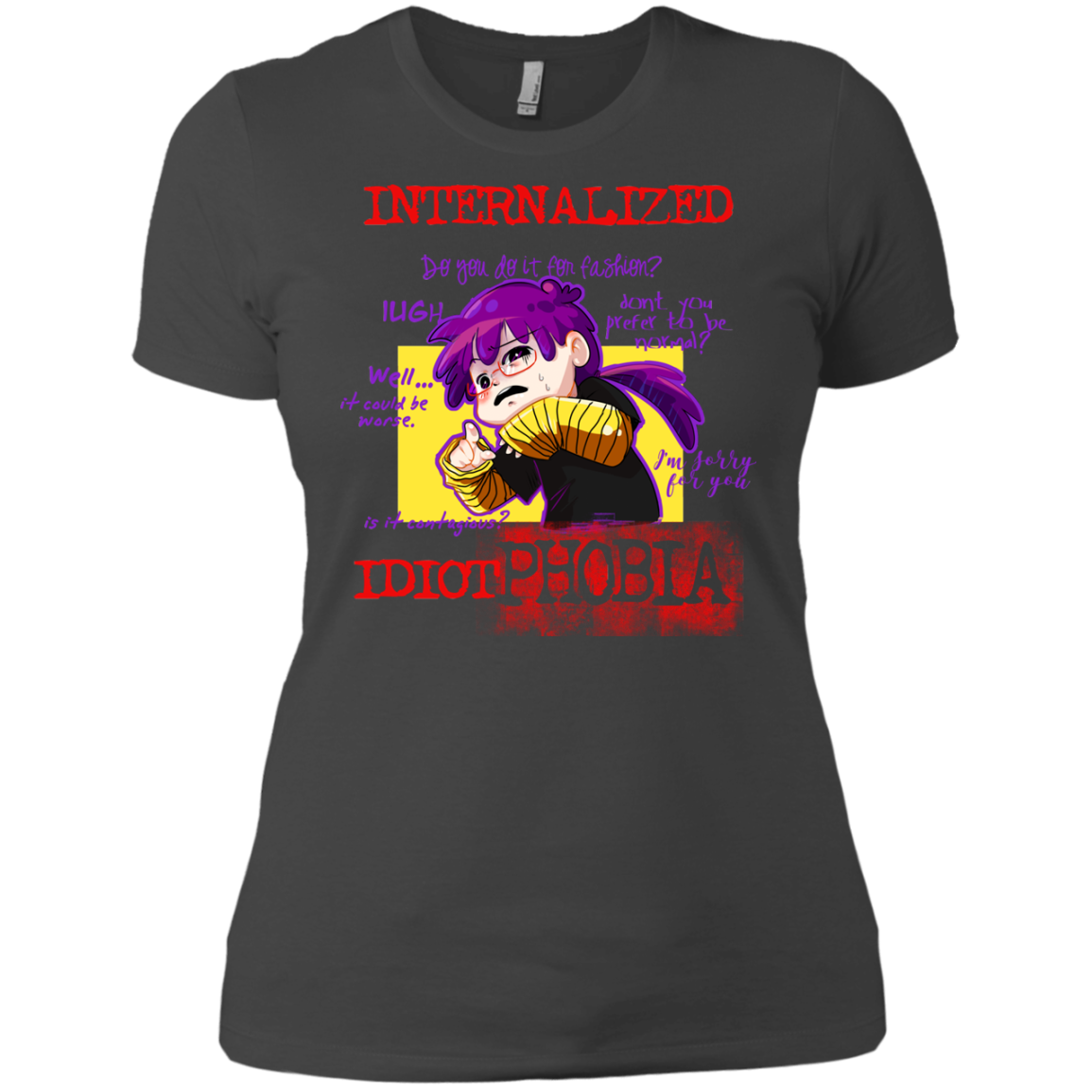 Idiot phobia Women's Premium T-Shirt