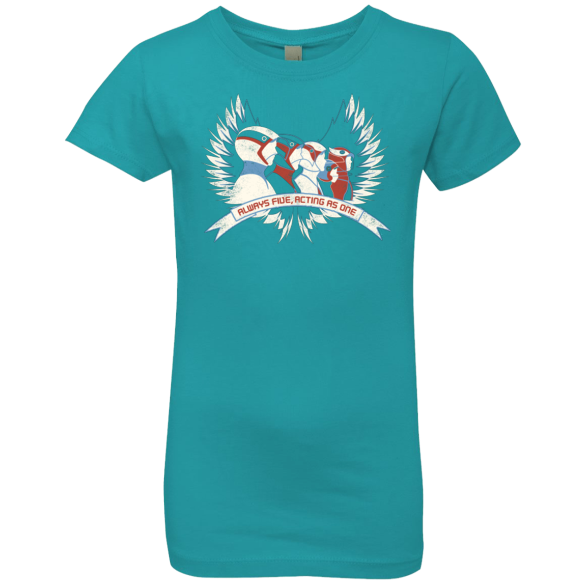 Always Five Acting As One Girls Premium T-Shirt
