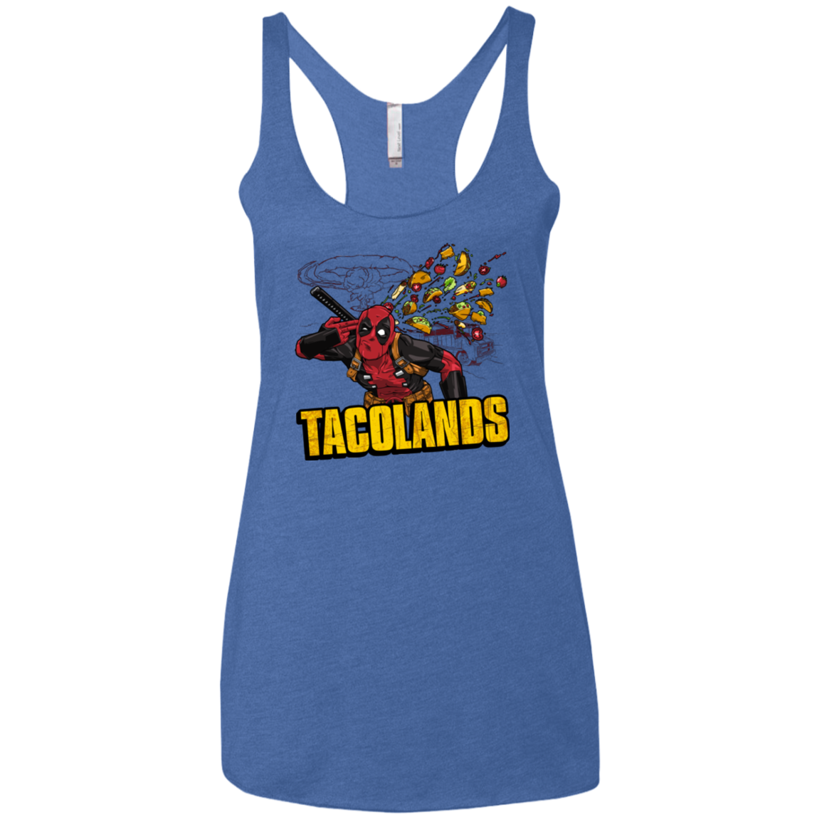 Tacolands Women's Triblend Racerback Tank