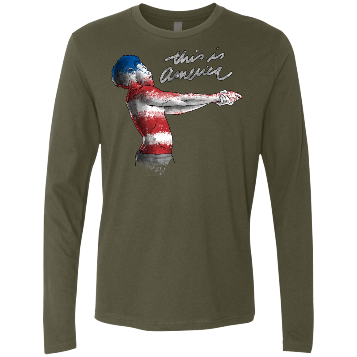 America Men's Premium Long Sleeve
