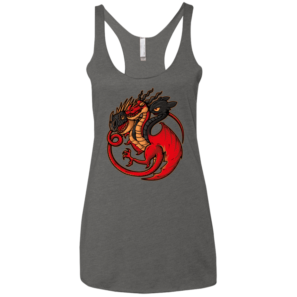 FIRE BLOOD AND TRAINING Women's Triblend Racerback Tank
