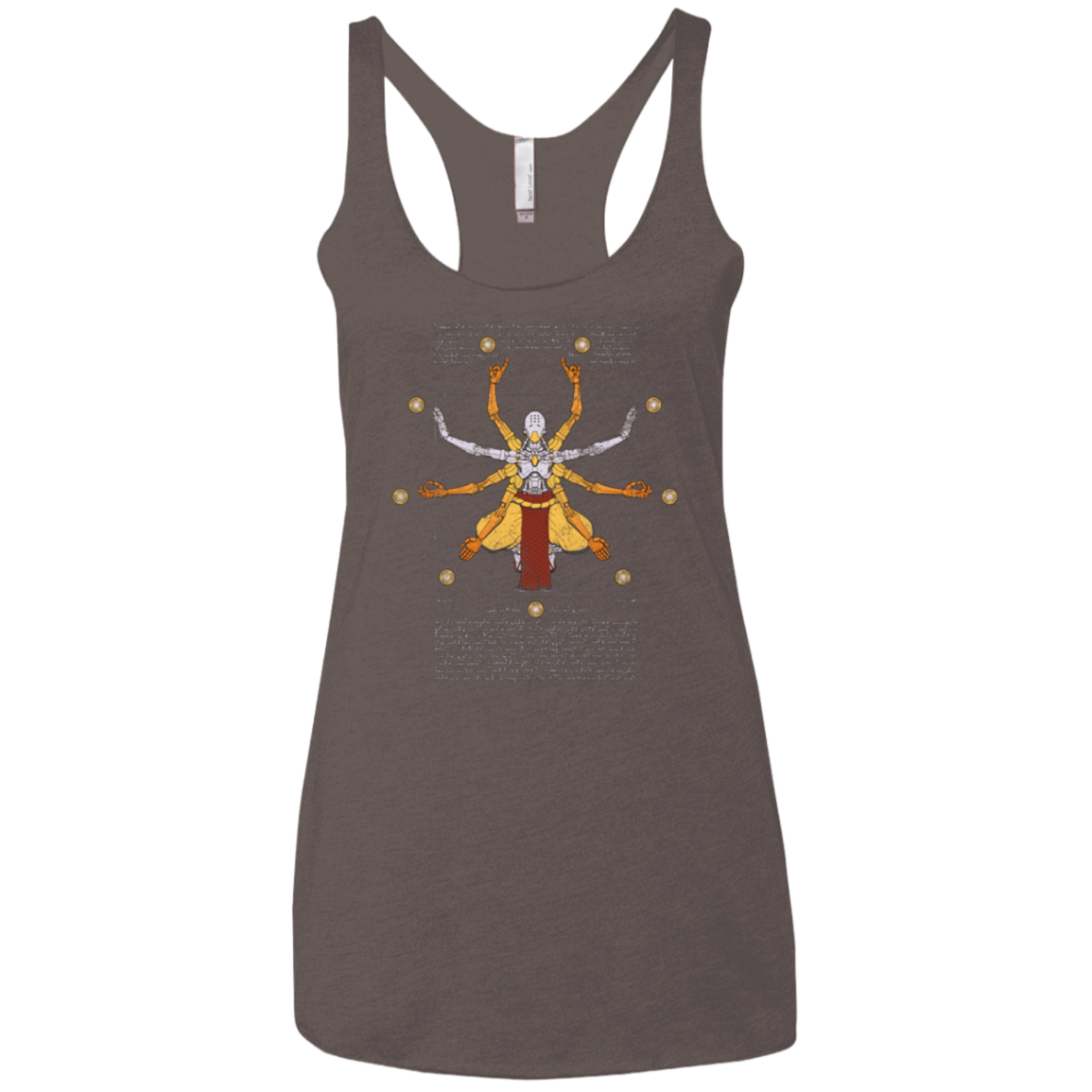 Vitruvian Omnic Women's Triblend Racerback Tank