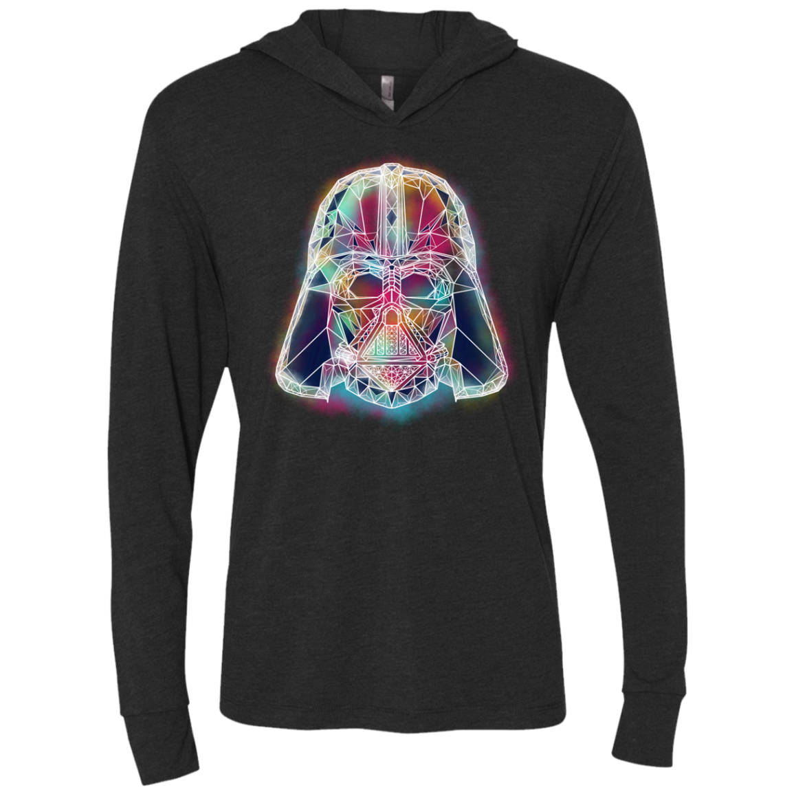 Kharmazero dark diamond on black Triblend Long Sleeve Hoodie Tee