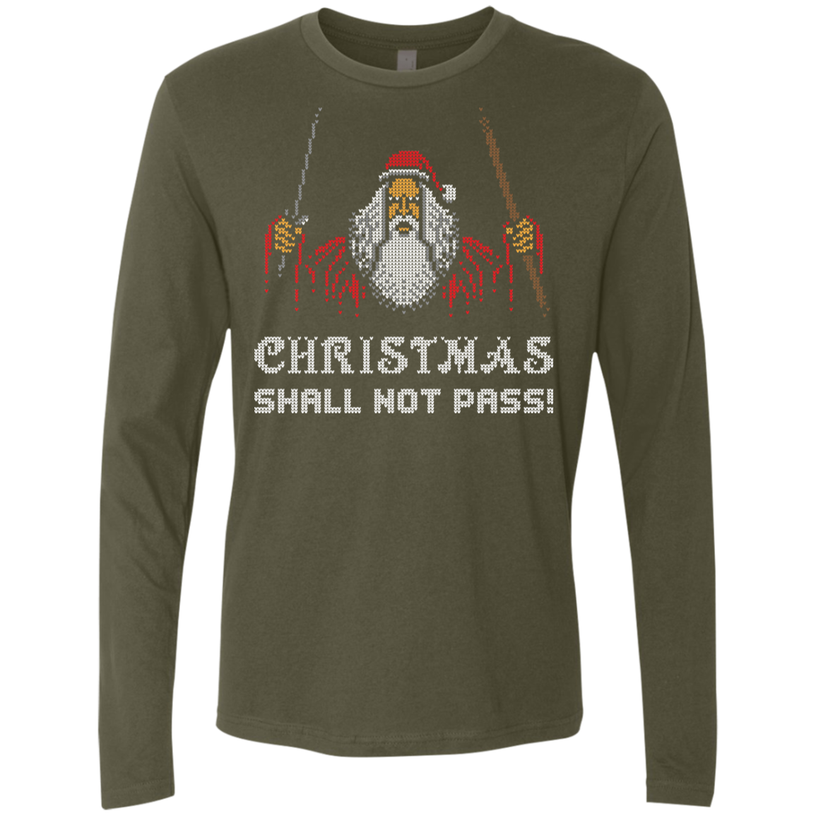 Xmas shall not pass Men's Premium Long Sleeve