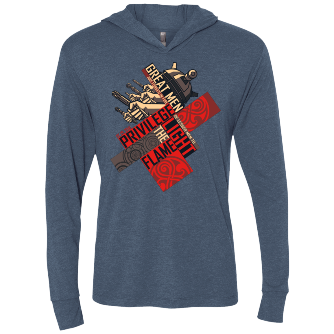 the moment Triblend Long Sleeve Hoodie Tee