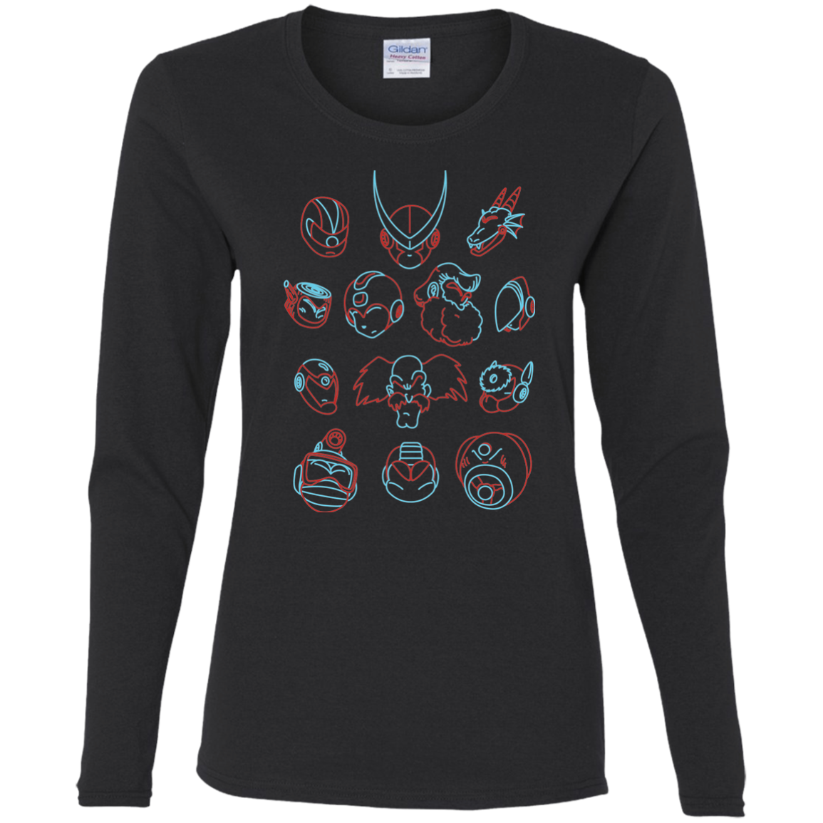 MEGA HEADS 2 Women's Long Sleeve T-Shirt
