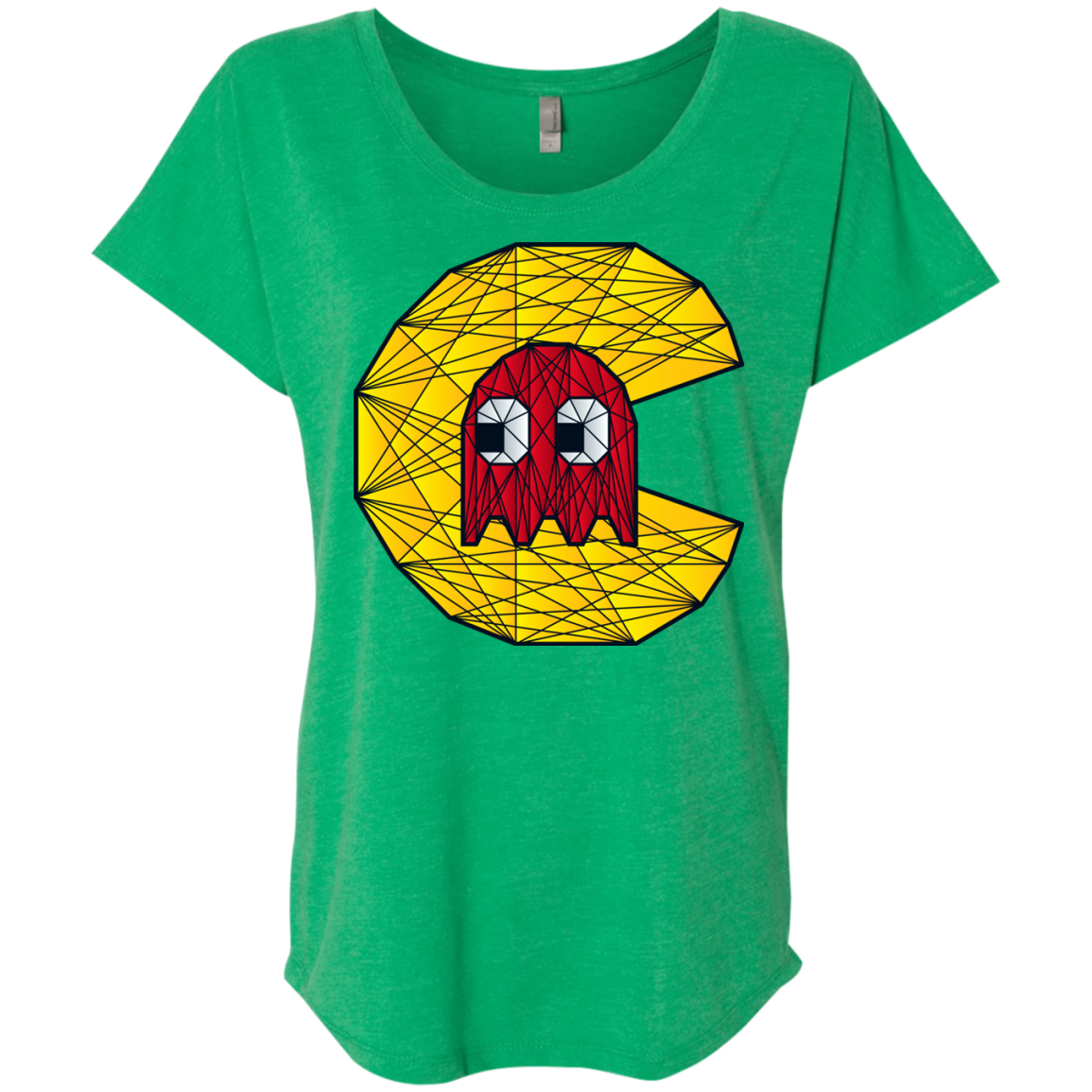 Poly Pac Man Triblend Dolman Sleeve