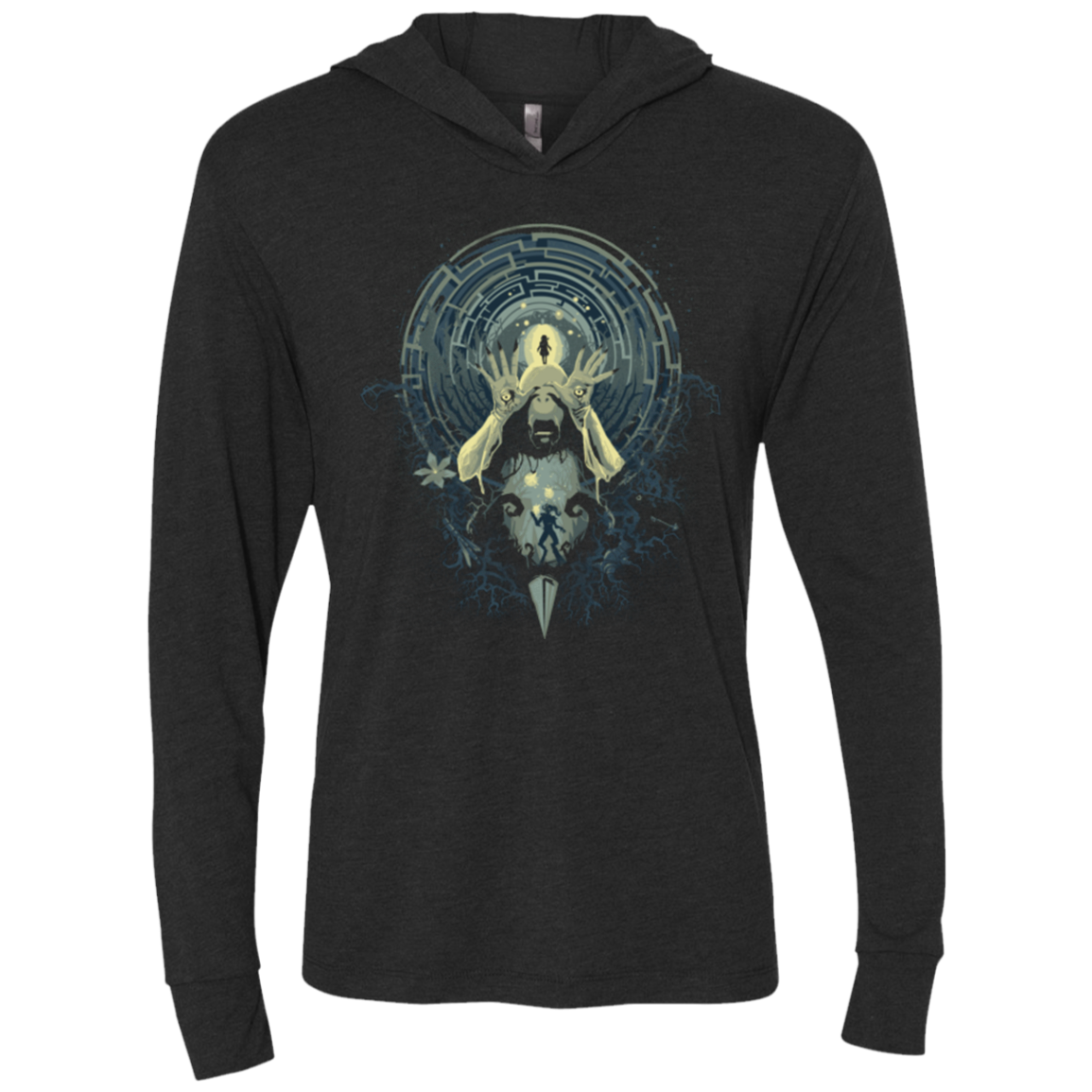 Pans Nightmare Triblend Long Sleeve Hoodie Tee