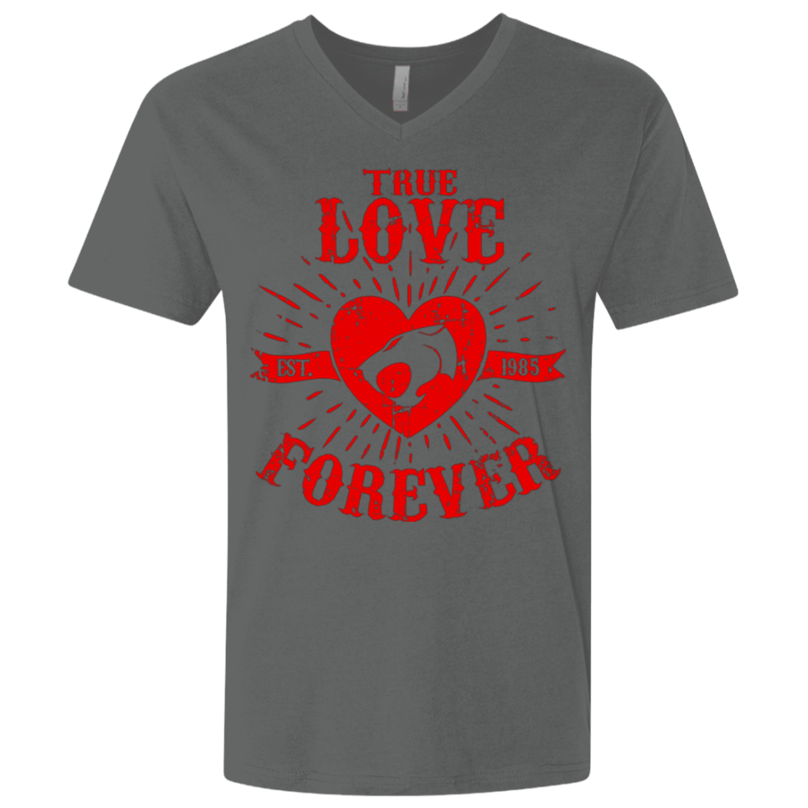 True Love Forever Thunder Men's Premium V-Neck
