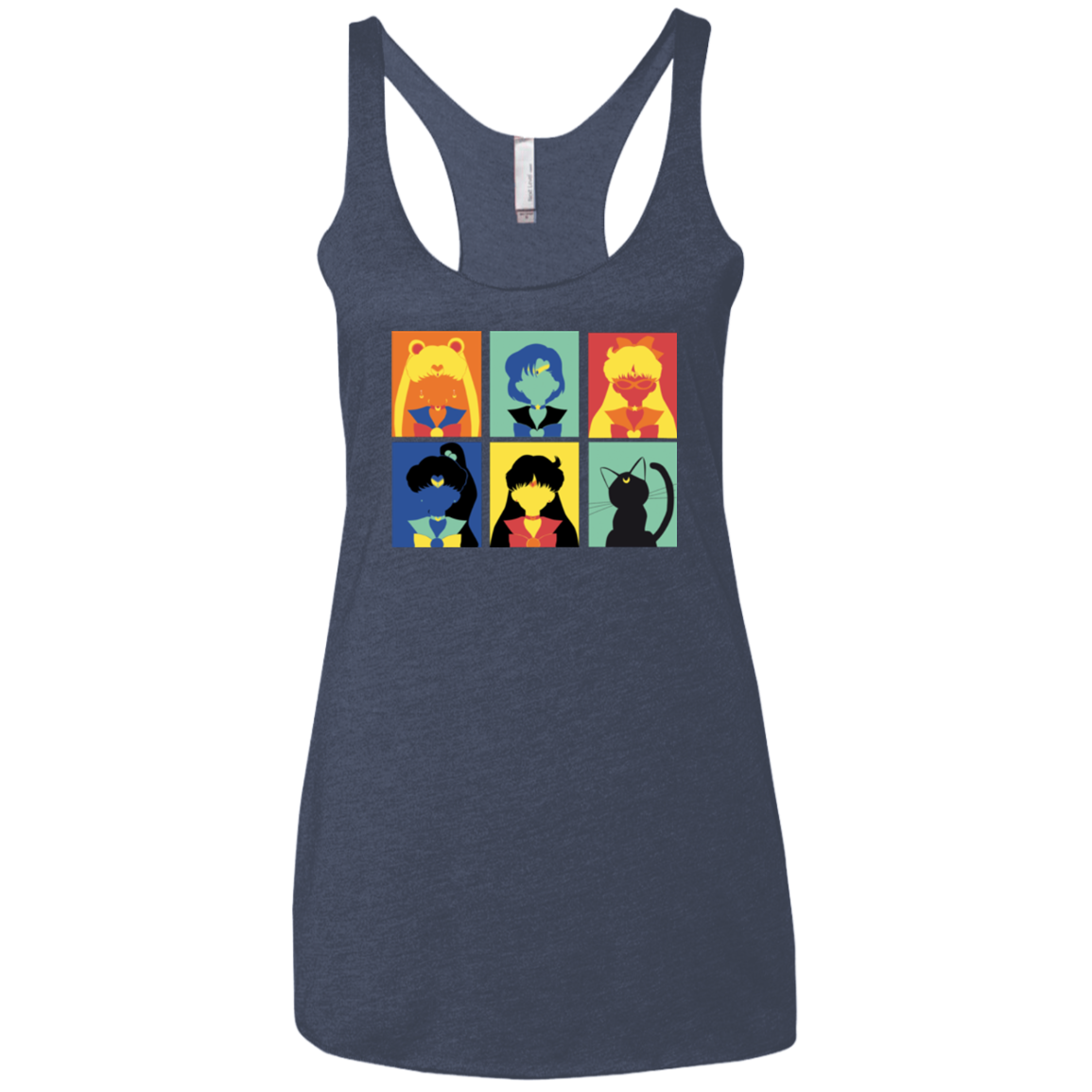 Sailor pop Women's Triblend Racerback Tank