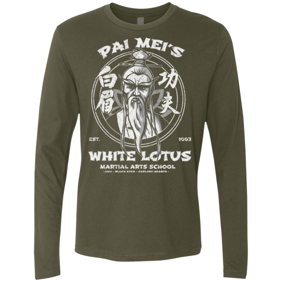 White Lotus Men's Premium Long Sleeve