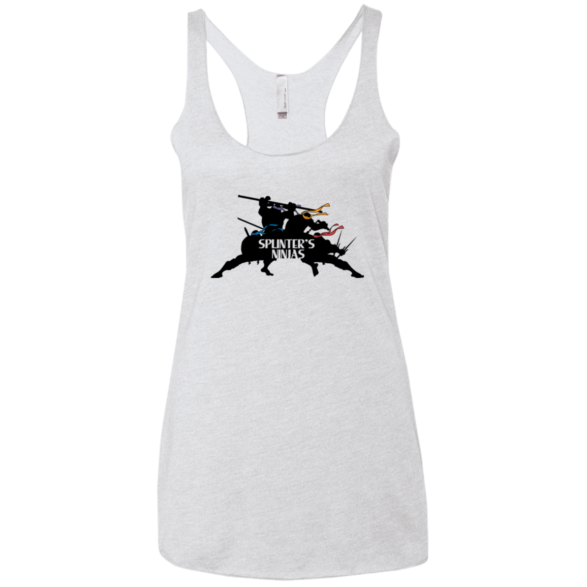 Splinters Ninjas Women's Triblend Racerback Tank