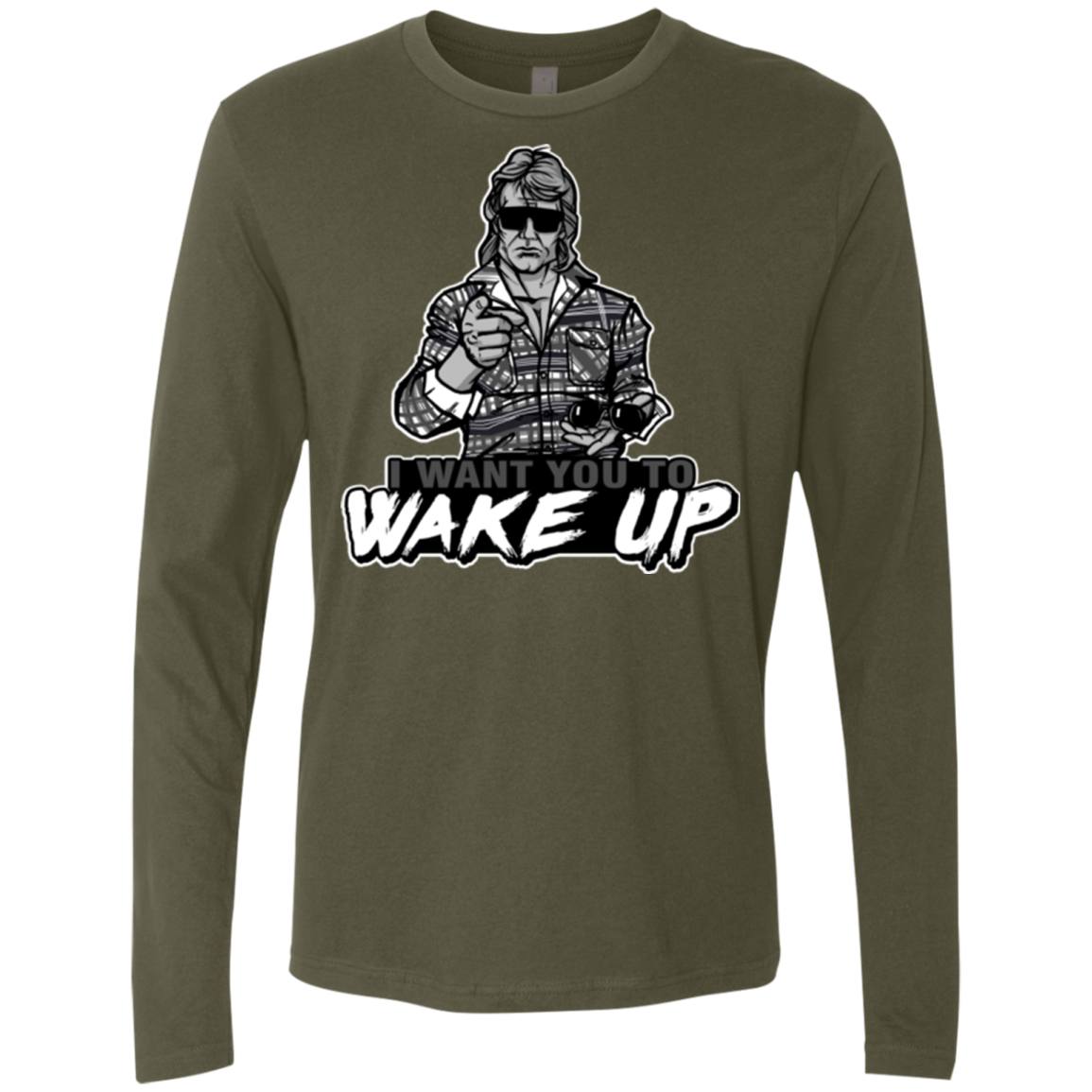 Wake Up Men's Premium Long Sleeve