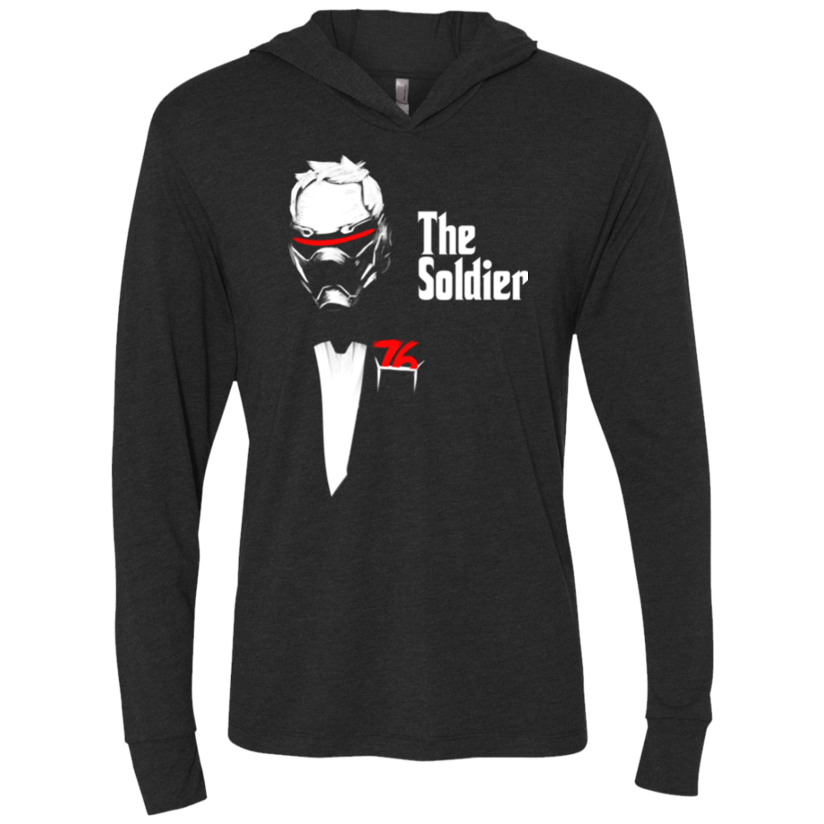 The Soldier (1) Triblend Long Sleeve Hoodie Tee