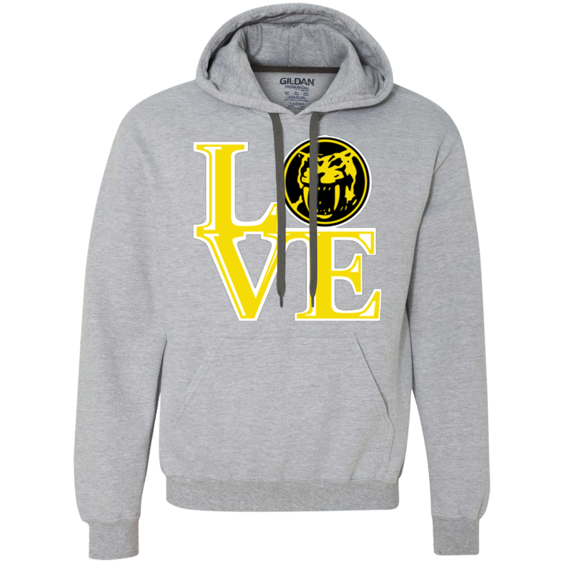 Yellow Ranger LOVE Premium Fleece Hoodie