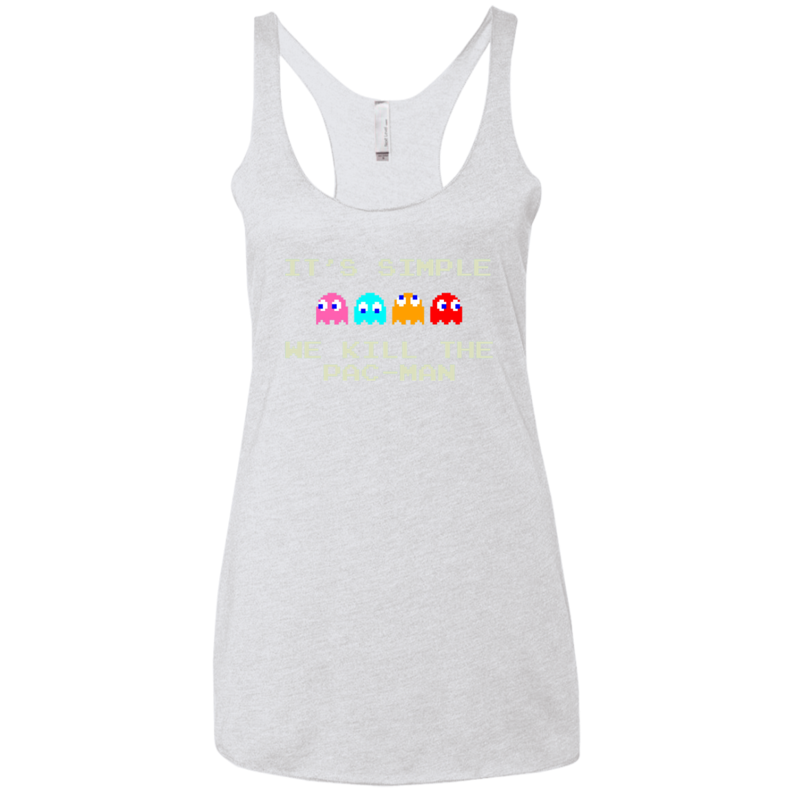 Pacmanok Women's Triblend Racerback Tank