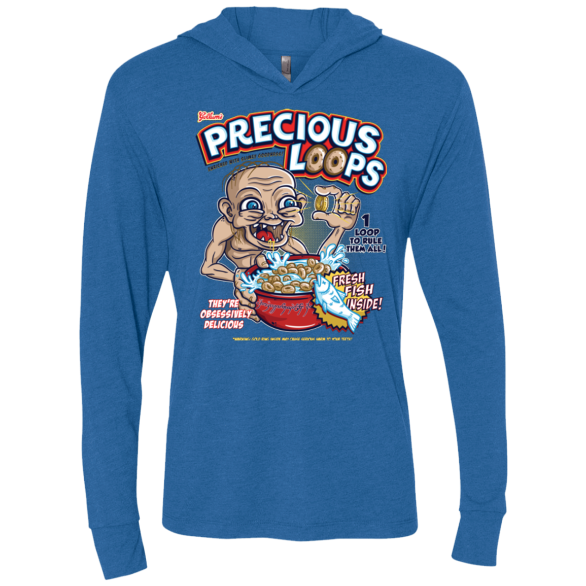 Precious Loops Triblend Long Sleeve Hoodie Tee