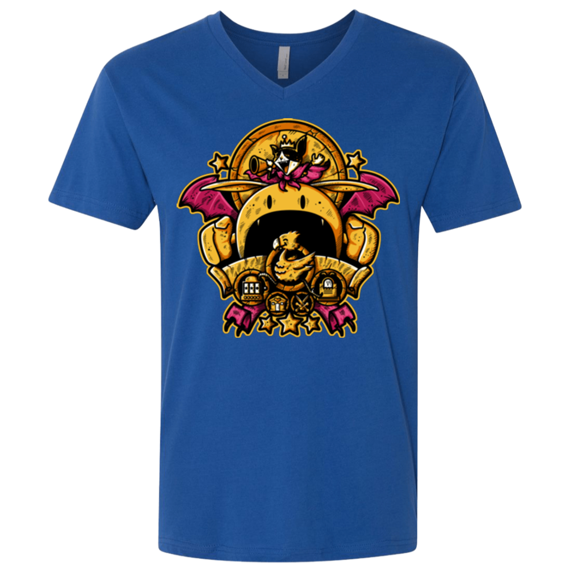 SAUCER CREST Men's Premium V-Neck