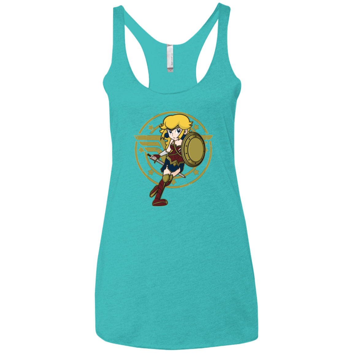 Wonder Peach Women's Triblend Racerback Tank