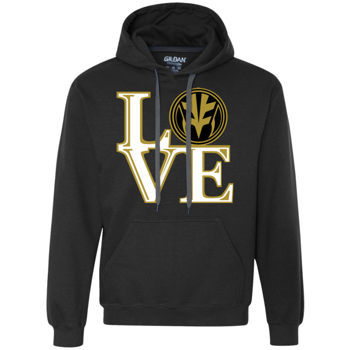 White Ranger LOVE Premium Fleece Hoodie