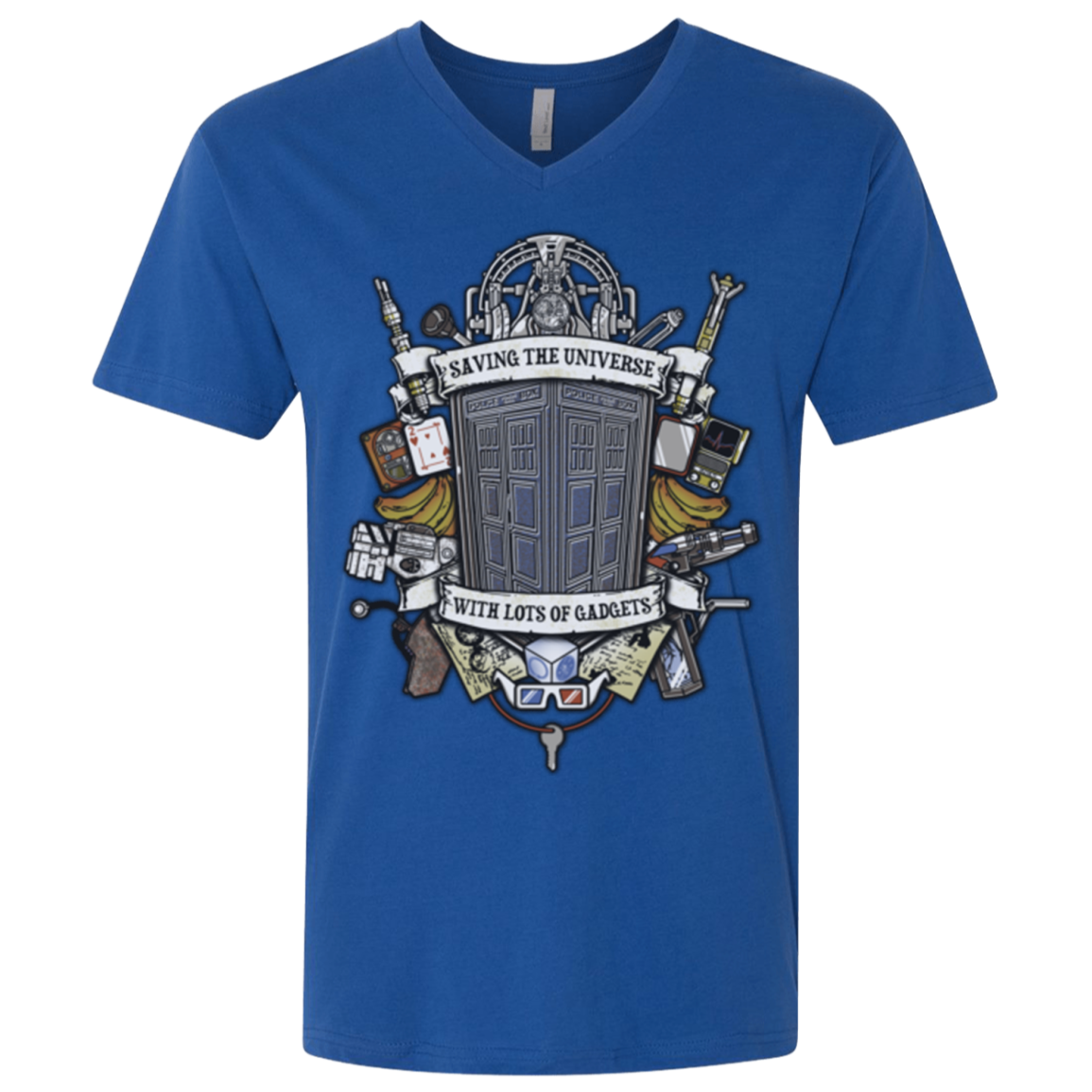 Timelord Crest Men's Premium V-Neck