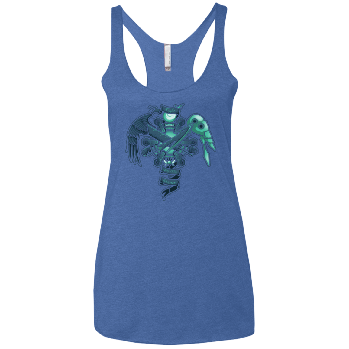 FIGHT FOR THE PLANET Women's Triblend Racerback Tank