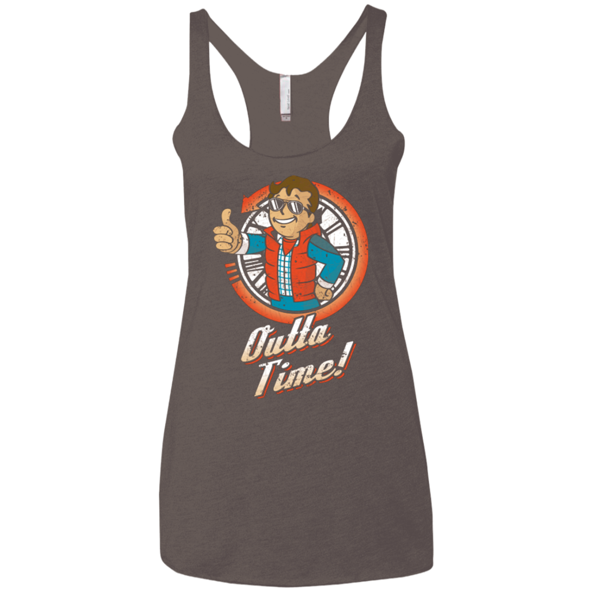 Outta Time Women's Triblend Racerback Tank
