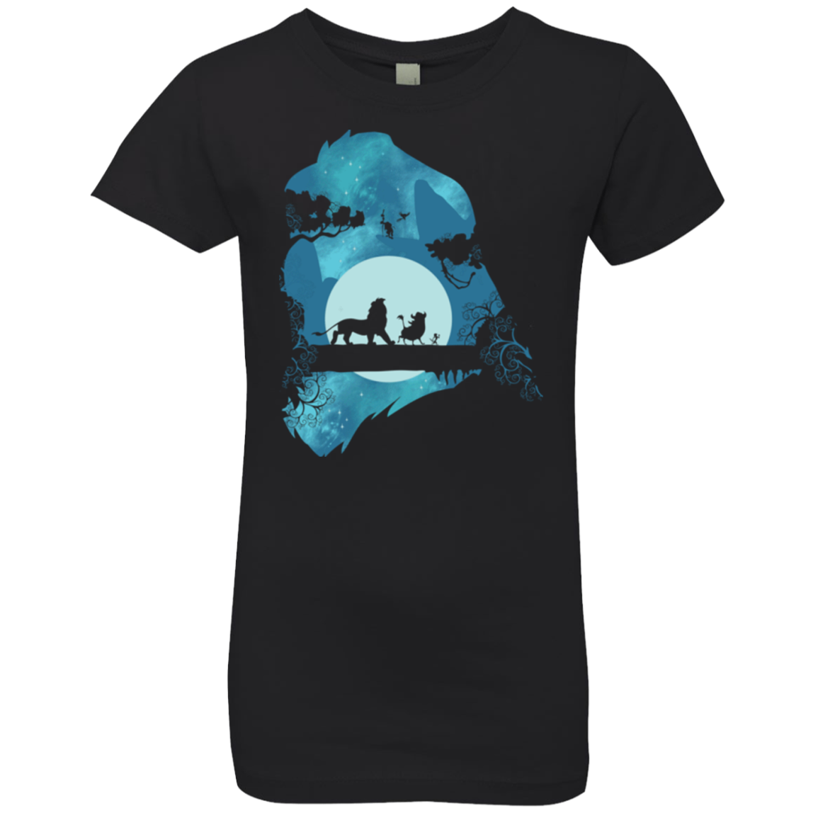 Lion Portrait Girls Premium T-Shirt