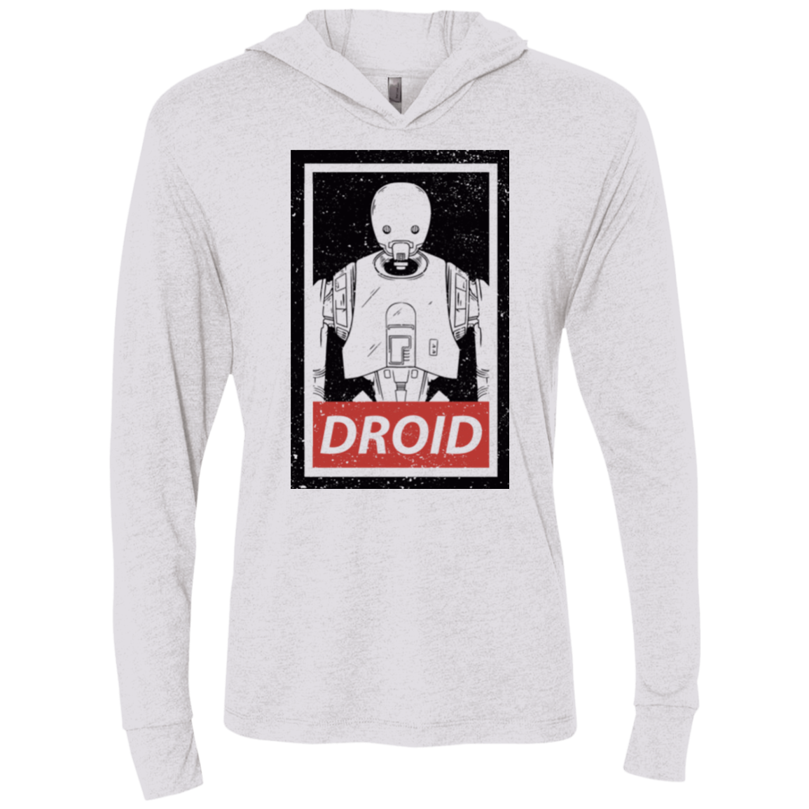 Droid Triblend Long Sleeve Hoodie Tee