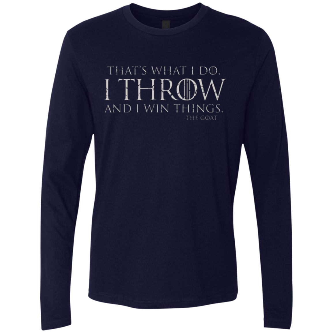 I Throw Men's Premium Long Sleeve