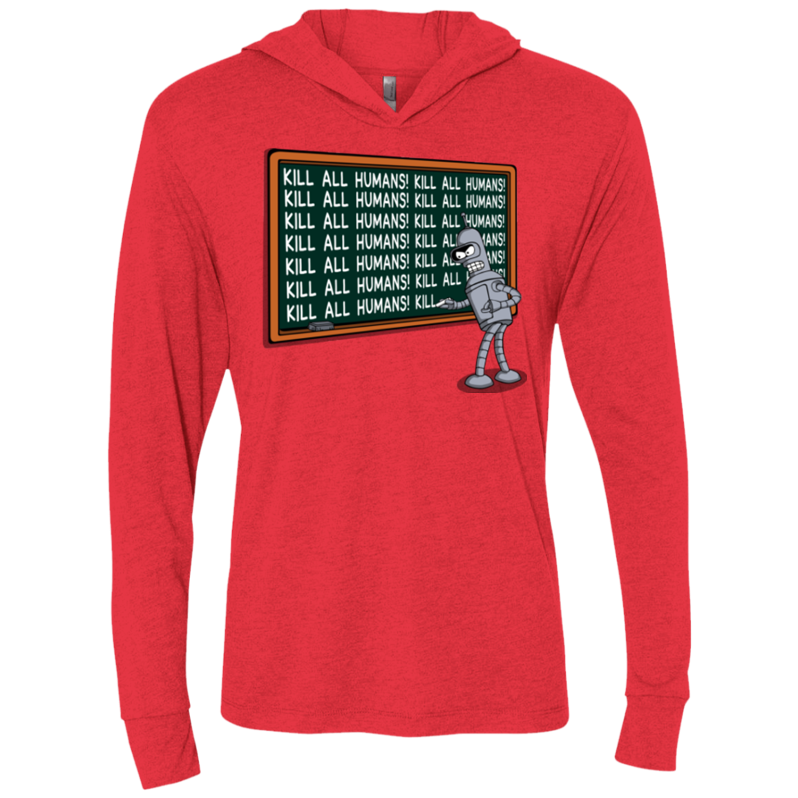 Bender Detention Triblend Long Sleeve Hoodie Tee