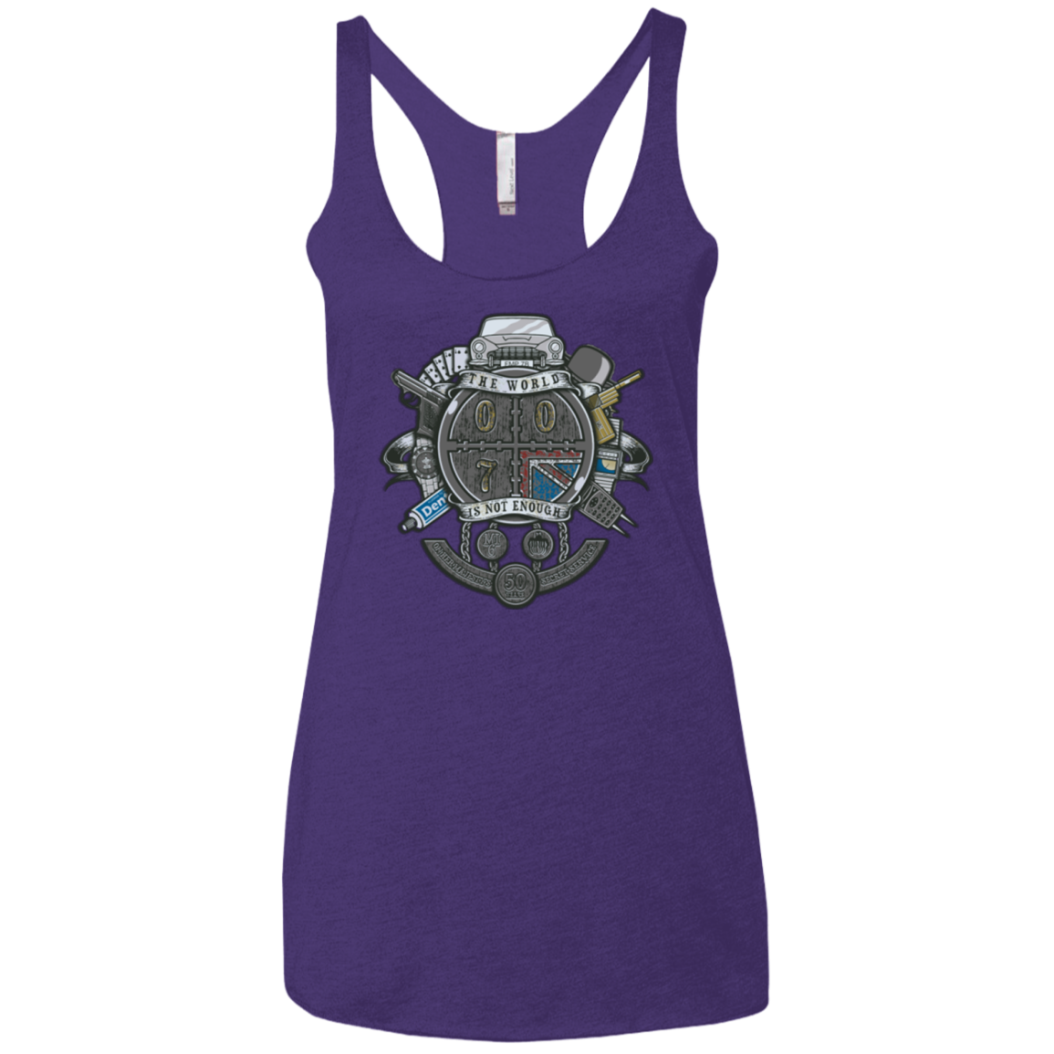 British Spy Crest Women's Triblend Racerback Tank