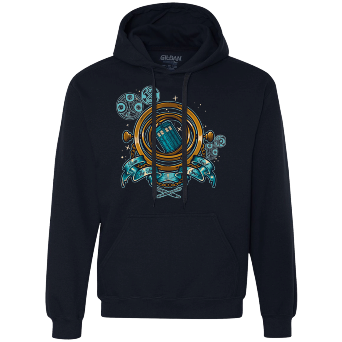 TURN THE TIME TWIST THE SPACE Premium Fleece Hoodie
