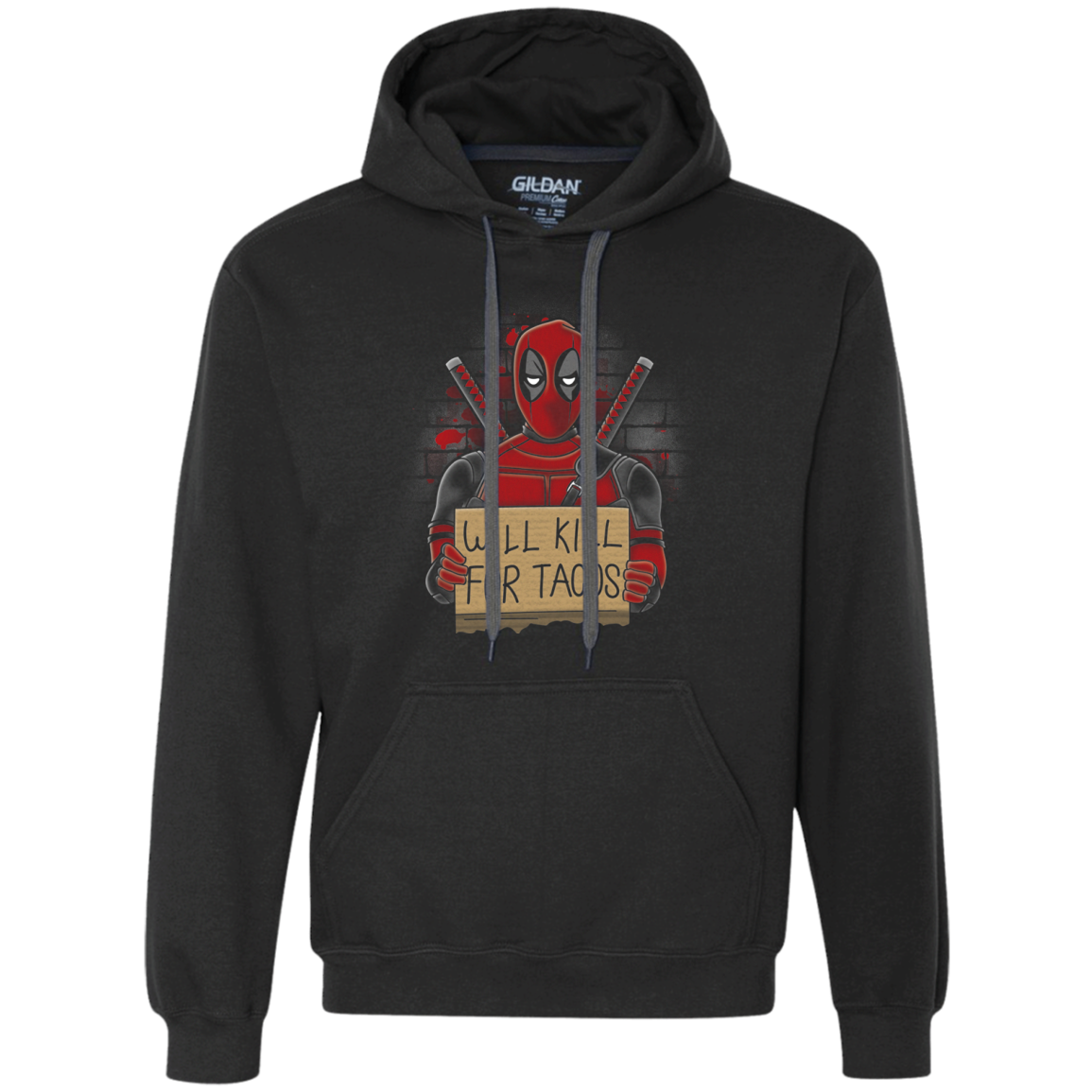 Will Kill for Tacos Premium Fleece Hoodie