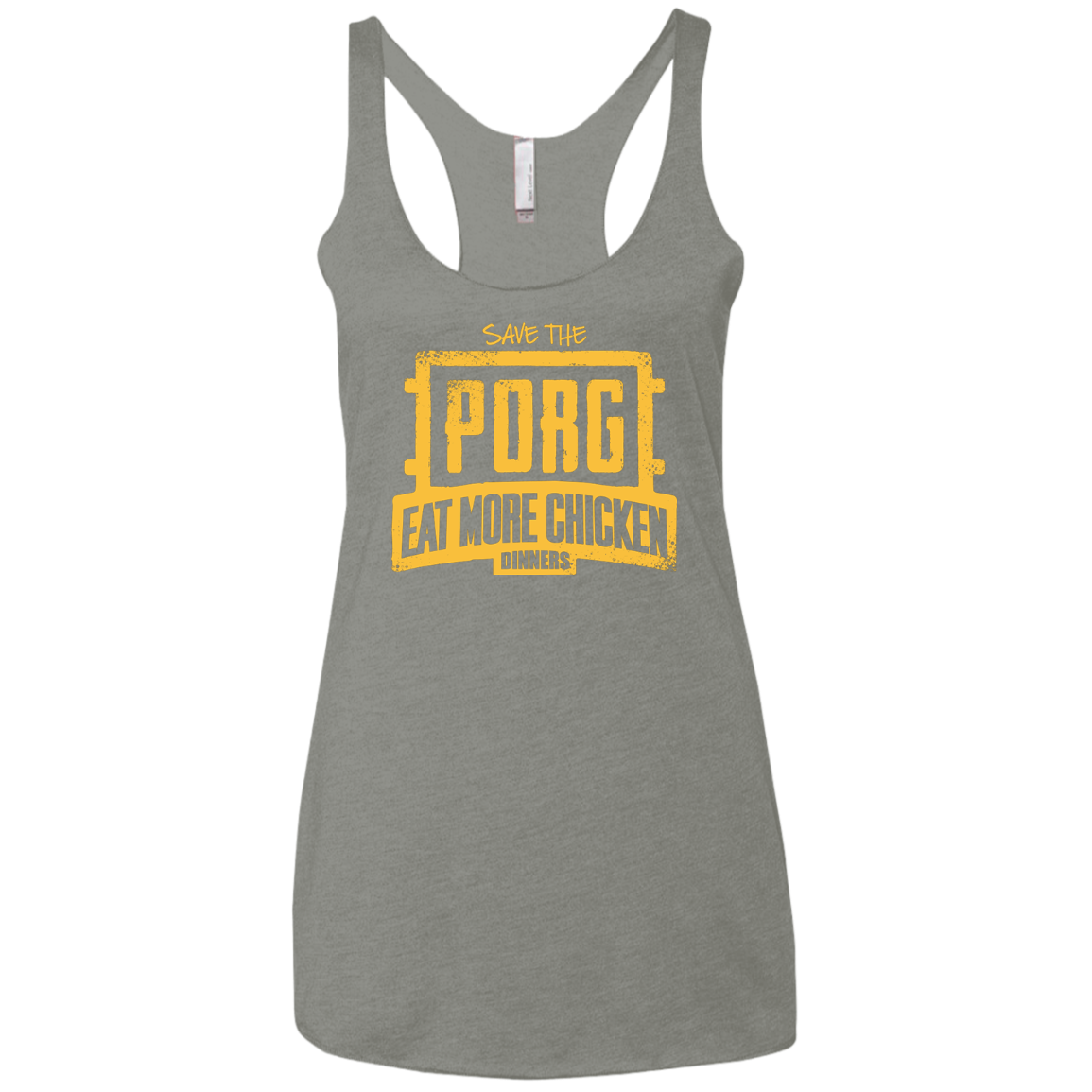 Eat More Chicken Women's Triblend Racerback Tank