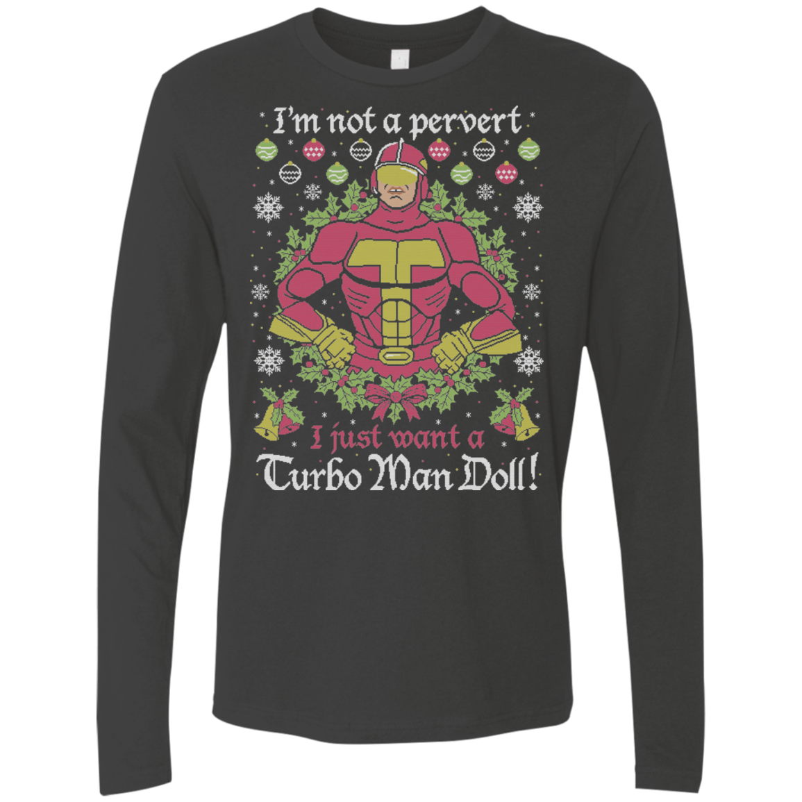 NOT A PERVERT Men's Premium Long Sleeve