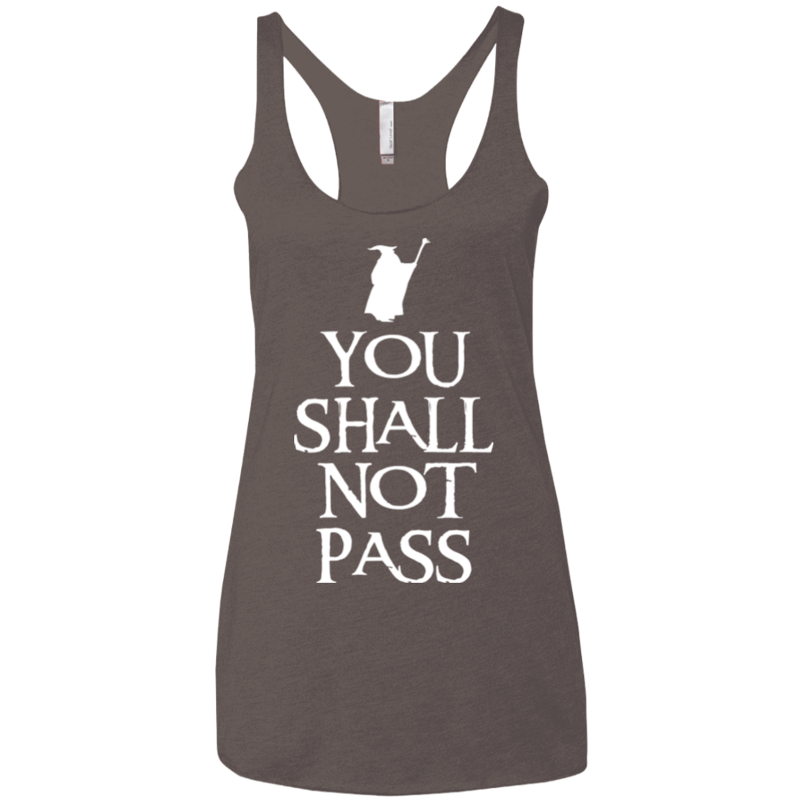 You shall not pass Women's Triblend Racerback Tank