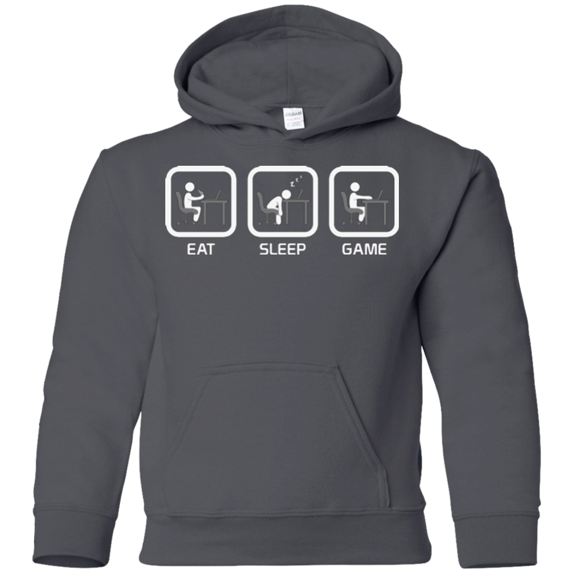 Eat Sleep Game PC Youth Hoodie