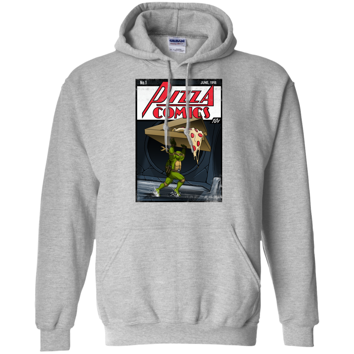 Pizza Comics Pullover Hoodie