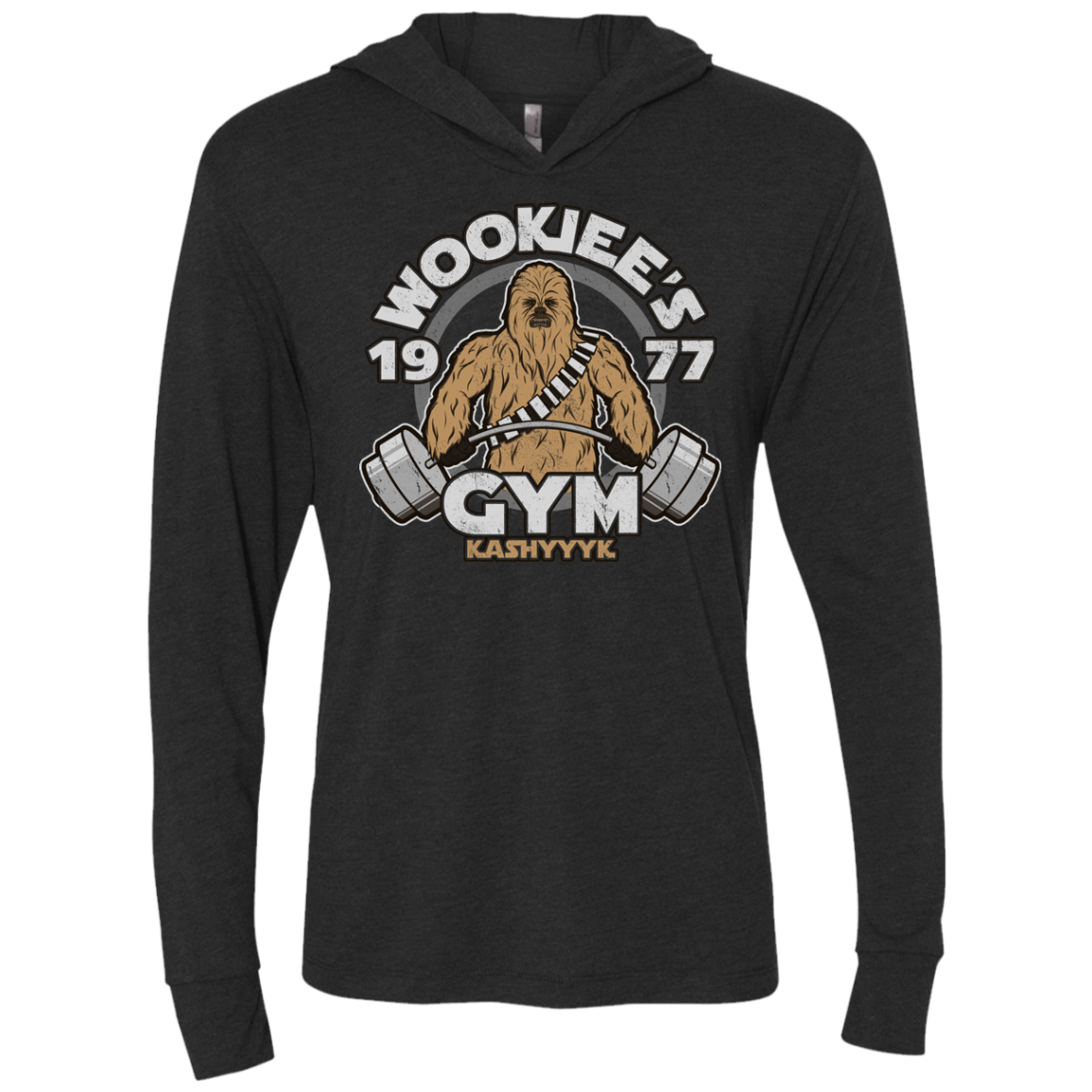Kashyyyk Gym Triblend Long Sleeve Hoodie Tee