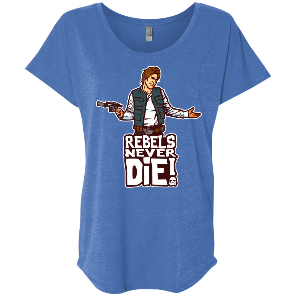 Rebels Never Die Triblend Dolman Sleeve