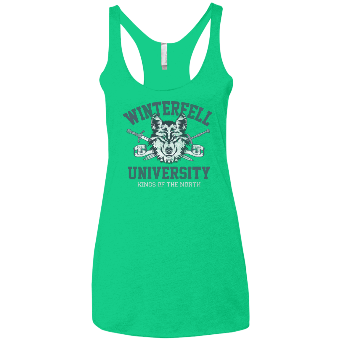 Winterfell U Women's Triblend Racerback Tank